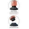 King Cock - Gode Vibrateur 23 Cm Naturel